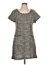 Max Studio Houndstooth Gray Casual Dress Size L - photo 1