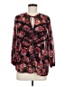Lovestitch 100% Polyester Burgundy Long Sleeve Blouse Size M - photo 1