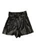 Zara Metallic Black Shorts Size S - photo 1