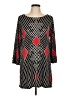 Alfani Argyle Black Casual Dress Size L - photo 1