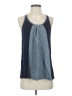 CAbi 100% Rayon Blue Sleeveless Blouse Size S - photo 1