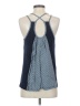 CAbi 100% Rayon Blue Sleeveless Blouse Size S - photo 2