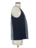 CAbi 100% Rayon Blue Sleeveless Blouse Size S - photo 4