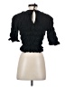 Future Collective Black 3/4 Sleeve Blouse Size XXS - photo 2