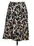 Ann Taylor 100% Silk Print Black Silk Skirt Size 6 - photo 1