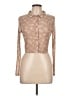 Assorted Brands Polka Dots Tan Long Sleeve Blouse Size L - photo 1