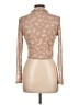 Assorted Brands Polka Dots Tan Long Sleeve Blouse Size L - photo 2