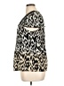 Cj Banks Animal Print Black Short Sleeve Blouse Size 1X - photo 5