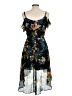 By & By 100% Polyester Tropical Black Cocktail Dress Size 13 - photo 2
