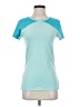lucy Color Block Teal Active T-Shirt Size S - photo 1
