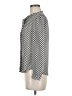 Ann Taylor LOFT 100% Polyester Polka Dots Silver Long Sleeve Blouse Size S - photo 5