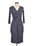 Donna Morgan Print Blue Cocktail Dress Size 8 - photo 1