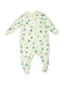 Carter's 100% Cotton Print Green Long Sleeve Onesie 0-3 MO / 3 MO - photo 1