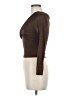 Line & Dot Brown Long Sleeve Top Size XS - photo 5