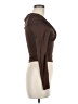 Line & Dot Brown Long Sleeve Top Size XS - photo 4