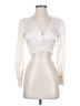 Fashion Nova Ivory Long Sleeve Blouse Size XS - photo 1