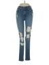 James Jeans Hearts Blue Jeans Size 25 waist - photo 1