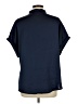 Shein Curve 100% Polyester Solid Blue Short Sleeve Blouse Size 12 Plus (0) - photo 2
