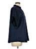 Shein Curve 100% Polyester Solid Blue Short Sleeve Blouse Size 12 Plus (0) - photo 4