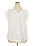 Suzanne Grae White Short Sleeve Blouse Size 20 - photo 1