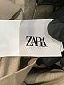 Zara 100% Cotton Solid Tan Short Sleeve Button-Down Shirt Size 95 cm / US 2 (estimated) - photo 4