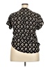 Maurices 100% Polyester Black Short Sleeve Blouse Size 3X (estimated) - photo 2
