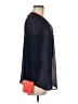 Karlie 100% Polyester Color Block Blue Long Sleeve Blouse Size M - photo 4