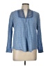J.Crew Blue Long Sleeve Blouse Size 12 - photo 1