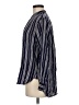 Madewell Stripes Blue Long Sleeve Blouse Size M - photo 5