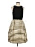 J.Crew 100% Polyester Stripes Gold Cocktail Dress Size 4 - photo 1