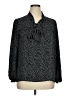 DKNY Polka Dots Black 3/4 Sleeve Blouse Size XL - photo 1