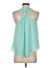 Ya Los Angeles 100% Polyester Teal Sleeveless Blouse Size S - photo 2