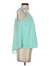 Ya Los Angeles 100% Polyester Teal Sleeveless Blouse Size S - photo 4