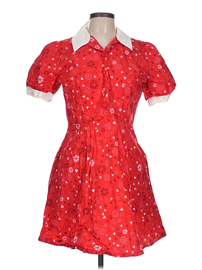 Pre-owned Modcloth Casual Dress In Red