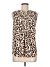 Ann Taylor LOFT 100% Polyester Animal Print Ivory Sleeveless Blouse Size M - photo 1