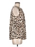 Ann Taylor LOFT 100% Polyester Animal Print Ivory Sleeveless Blouse Size M - photo 4