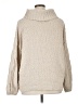 Seven7 100% Polyester Tan Turtleneck Sweater Size XL - photo 2