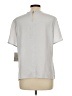 Liz Claiborne Collection 100% Polyester Silver Short Sleeve Top Size 12 - photo 2