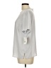 Liz Claiborne Collection 100% Polyester Silver Short Sleeve Top Size 12 - photo 5