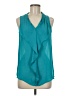 MICHAEL Michael Kors Teal Blue Sleeveless Blouse One size - photo 1