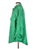 Zara Solid Green Long Sleeve Button-Down Shirt Size M - photo 5