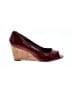Alfani Color Block Burgundy Red Wedges Size 6 - photo 1