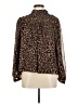 Ann Taylor Animal Print Brown Long Sleeve Blouse Size M - photo 1
