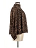 Ann Taylor Animal Print Brown Long Sleeve Blouse Size M - photo 4