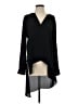 BCBGMAXAZRIA 100% Polyester Black Long Sleeve Blouse Size S - photo 1