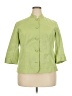 Coldwater Creek 100% Cotton Green Jacket Size W18 - photo 1