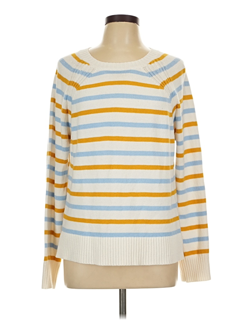 Pre-owned Ann Taylor Loft Pullover Sweater In Yellow