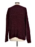 Time and Tru 100% Polyester Tweed Burgundy Pullover Sweater Size L - photo 2
