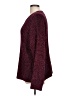Time and Tru 100% Polyester Tweed Burgundy Pullover Sweater Size L - photo 5