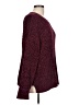 Time and Tru 100% Polyester Tweed Burgundy Pullover Sweater Size L - photo 4